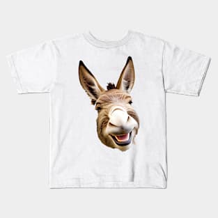 A Smiling cute Donkey Kids T-Shirt